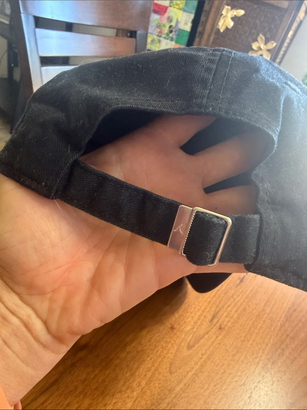 Jordan Black Dad Hat with White Jumpman Logo